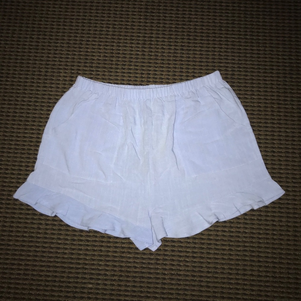 Clad & Cloth Ruffle Trim Shorts - Picture 5 of 6